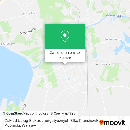 Mapa Zakład Usług Elektroenergetycznych Efka Franciszek Kupnicki