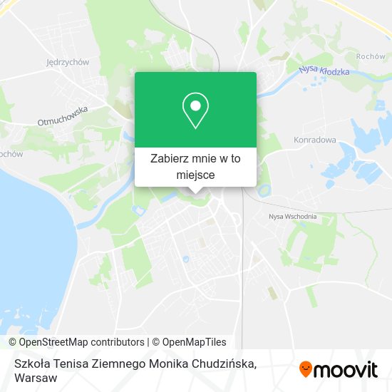 Mapa Szkoła Tenisa Ziemnego Monika Chudzińska