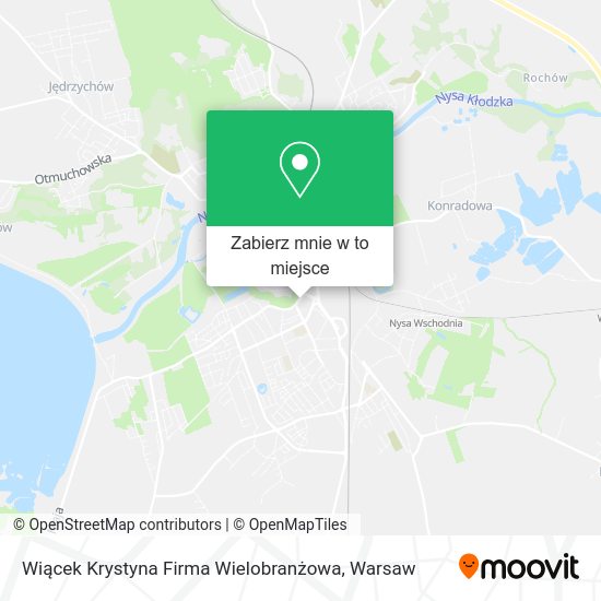 Mapa Wiącek Krystyna Firma Wielobranżowa