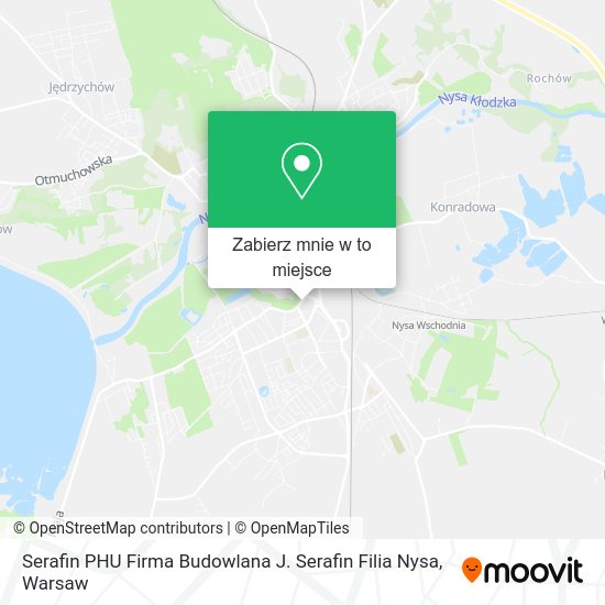Mapa Serafin PHU Firma Budowlana J. Serafin Filia Nysa
