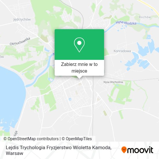 Mapa Lejdis Trychologia Fryzjerstwo Wioletta Kamoda