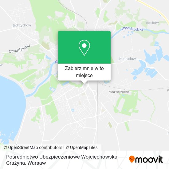 Mapa Pośrednictwo Ubezpieczeniowe Wojciechowska Grażyna