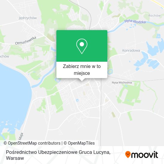 Mapa Pośrednictwo Ubezpieczeniowe Gruca Lucyna