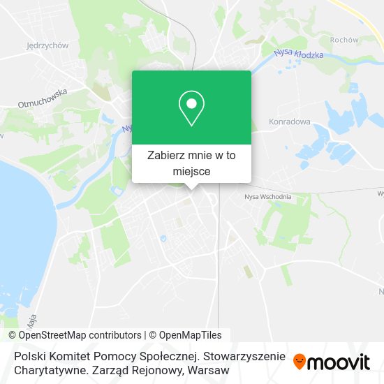 Mapa Polski Komitet Pomocy Społecznej. Stowarzyszenie Charytatywne. Zarząd Rejonowy