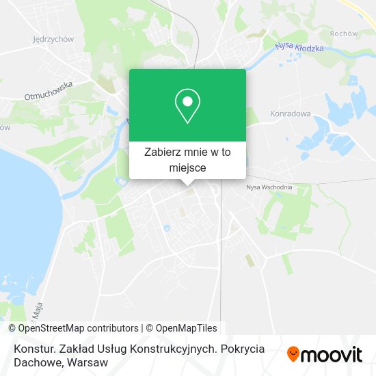 Mapa Konstur. Zakład Usług Konstrukcyjnych. Pokrycia Dachowe