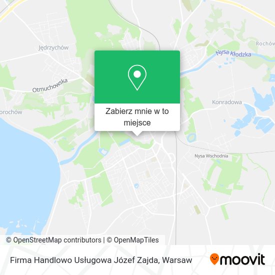 Mapa Firma Handlowo Usługowa Józef Zajda