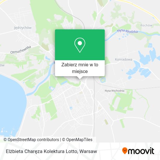 Mapa Elżbieta Charęza Kolektura Lotto