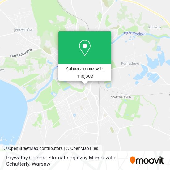 Mapa Prywatny Gabinet Stomatologiczny Małgorzata Schutterly