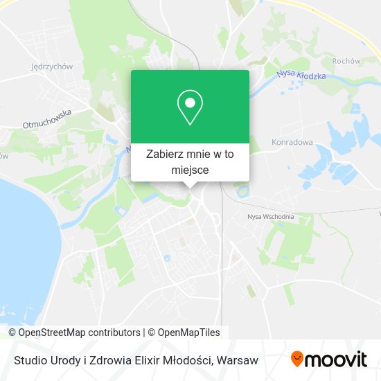 Mapa Studio Urody i Zdrowia Elixir Młodości