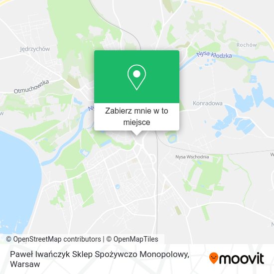 Mapa Paweł Iwańczyk Sklep Spożywczo Monopolowy