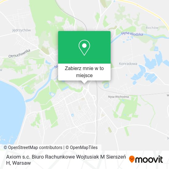 Mapa Axiom s.c. Biuro Rachunkowe Wojtusiak M Sierszeń H