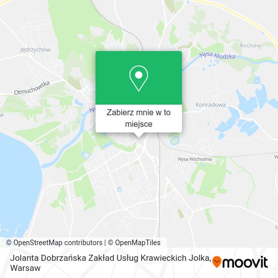 Mapa Jolanta Dobrzańska Zakład Usług Krawieckich Jolka