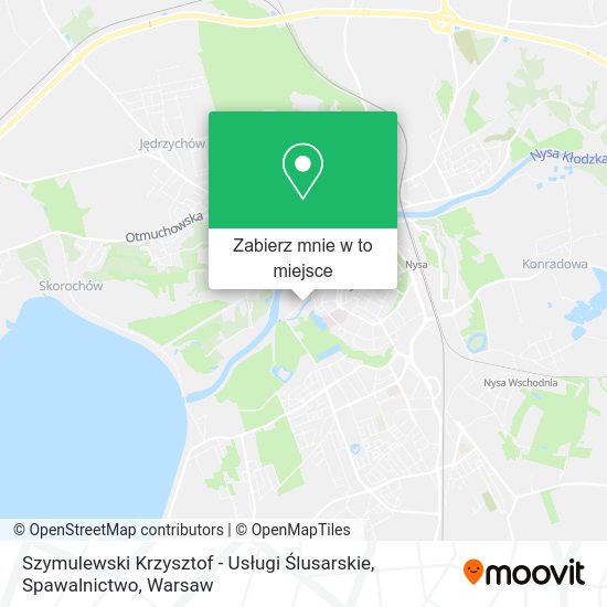 Mapa Szymulewski Krzysztof - Usługi Ślusarskie, Spawalnictwo