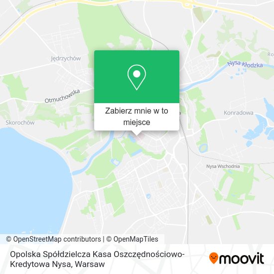 Mapa Opolska Spółdzielcza Kasa Oszczędnościowo-Kredytowa Nysa