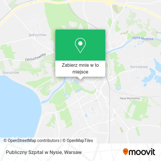 Mapa Publiczny Szpital w Nysie