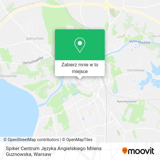 Mapa Spiker Centrum Języka Angielskiego Milena Guznowska