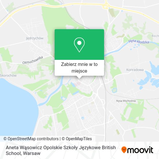 Mapa Aneta Wąsowicz Opolskie Szkoły Językowe British School