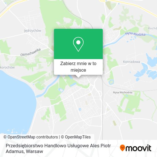 Mapa Przedsiębiorstwo Handlowo Usługowe Ales Piotr Adamus