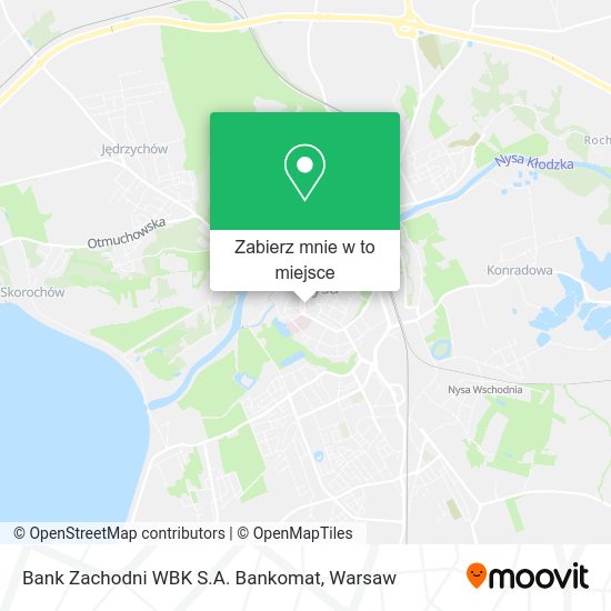 Mapa Bank Zachodni WBK S.A. Bankomat