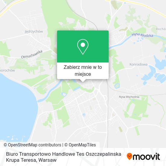 Mapa Biuro Transportowo Handlowe Tes Oszczepalinska Krupa Teresa