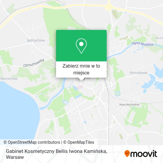 Mapa Gabinet Kosmetyczny Bellis Iwona Kamińska