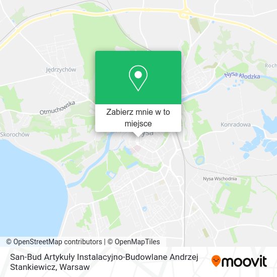 Mapa San-Bud Artykuły Instalacyjno-Budowlane Andrzej Stankiewicz