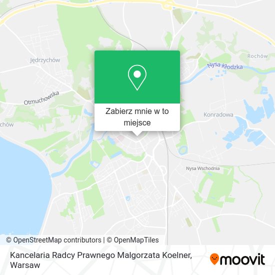 Mapa Kancelaria Radcy Prawnego Malgorzata Koelner