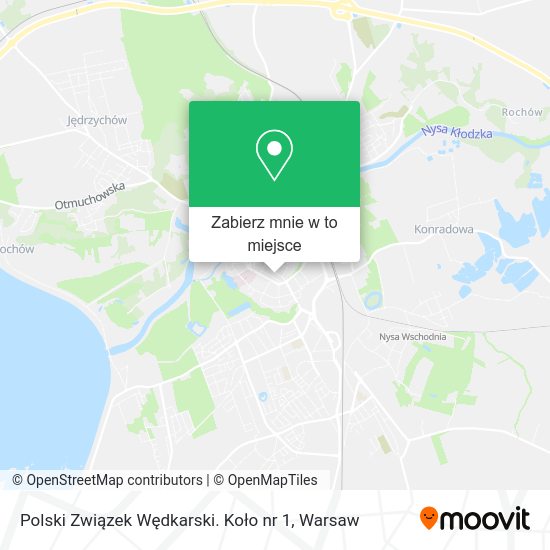 Mapa Polski Związek Wędkarski. Koło nr 1