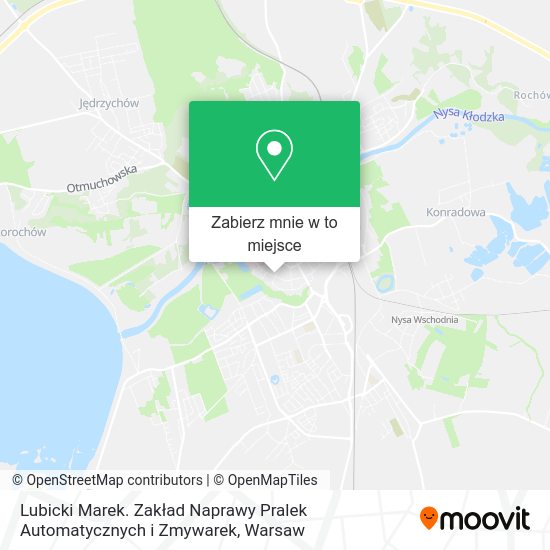 Mapa Lubicki Marek. Zakład Naprawy Pralek Automatycznych i Zmywarek