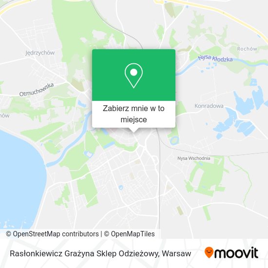 Mapa Rasłonkiewicz Grażyna Sklep Odzieżowy