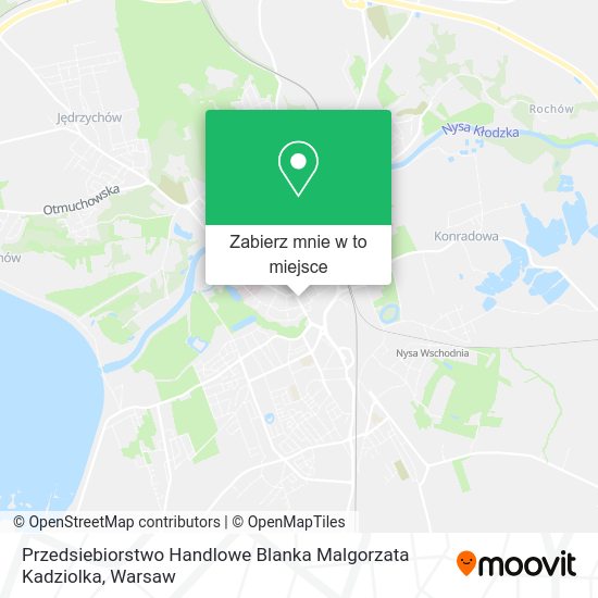 Mapa Przedsiebiorstwo Handlowe Blanka Malgorzata Kadziolka