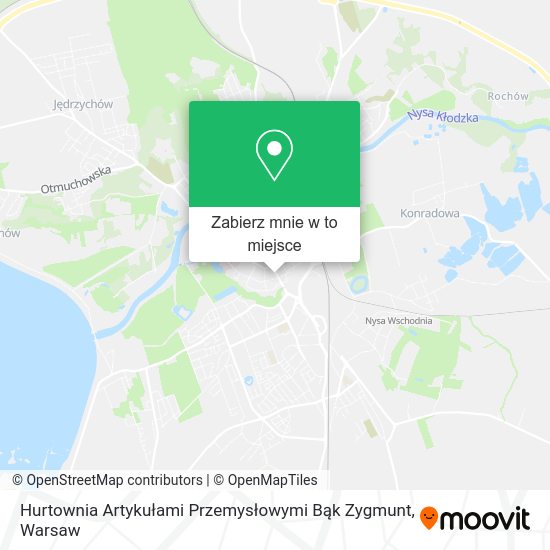 Mapa Hurtownia Artykułami Przemysłowymi Bąk Zygmunt