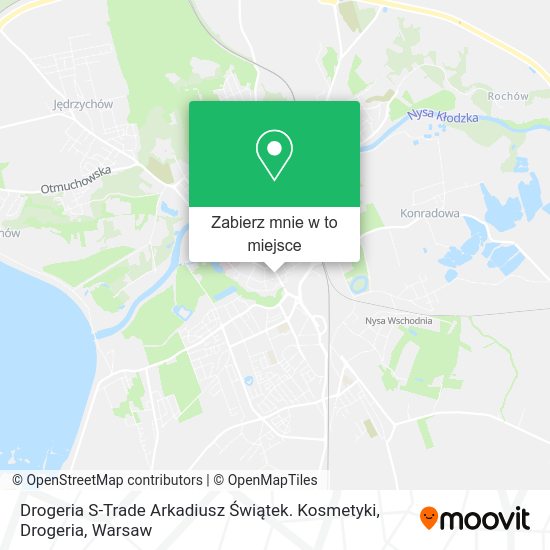 Mapa Drogeria S-Trade Arkadiusz Świątek. Kosmetyki, Drogeria