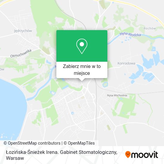 Mapa Łozińska-Śnieżek Irena. Gabinet Stomatologiczny