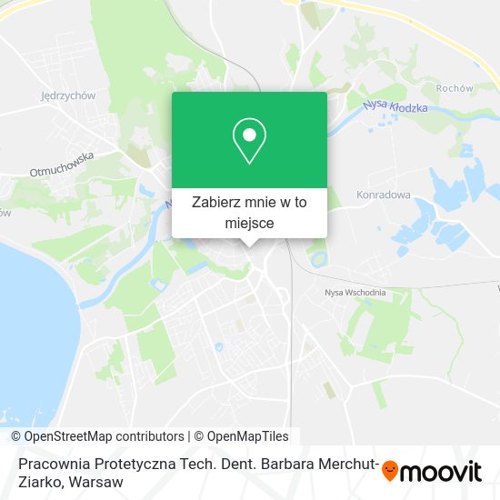 Mapa Pracownia Protetyczna Tech. Dent. Barbara Merchut-Ziarko