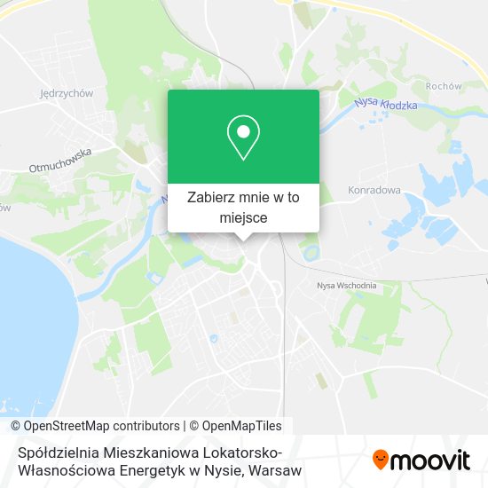 Mapa Spółdzielnia Mieszkaniowa Lokatorsko-Własnościowa Energetyk w Nysie