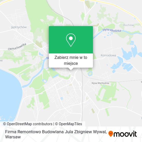 Mapa Firma Remontowo Budowlana Jula Zbigniew Wywal