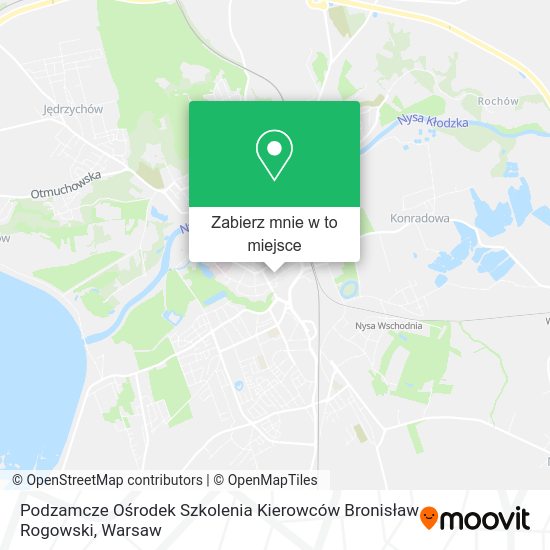 Mapa Podzamcze Ośrodek Szkolenia Kierowców Bronisław Rogowski