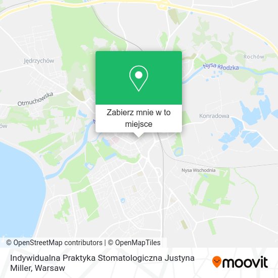 Mapa Indywidualna Praktyka Stomatologiczna Justyna Miller