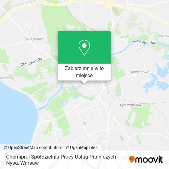 Mapa Chemipral Spółdzielnia Pracy Usług Pralniczych Nysa