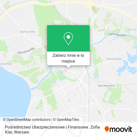 Mapa Pośrednictwo Ubezpieczeniowe i Finansowe. Zofia Klar