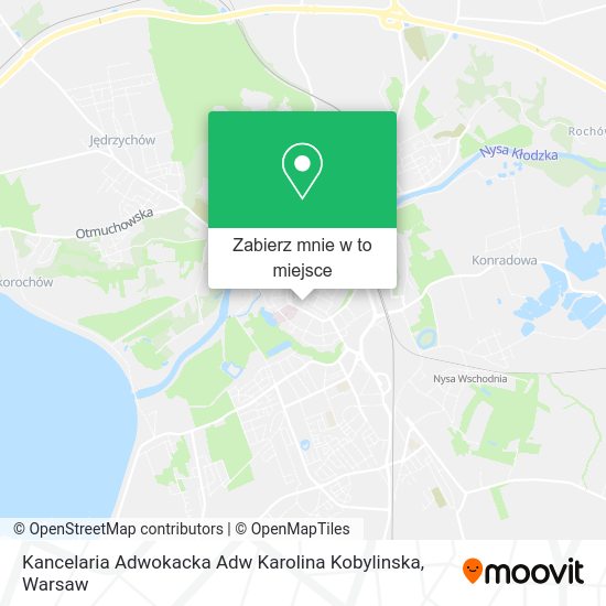 Mapa Kancelaria Adwokacka Adw Karolina Kobylinska