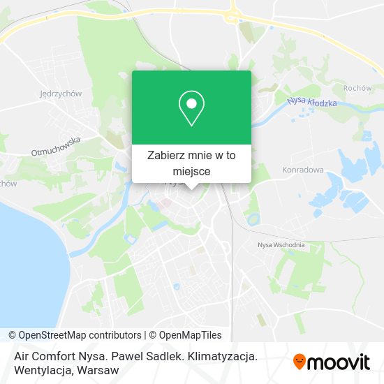 Mapa Air Comfort Nysa. Pawel Sadlek. Klimatyzacja. Wentylacja