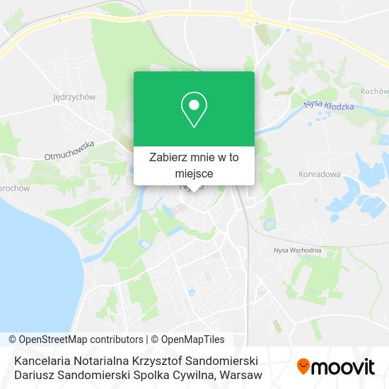 Mapa Kancelaria Notarialna Krzysztof Sandomierski Dariusz Sandomierski Spolka Cywilna