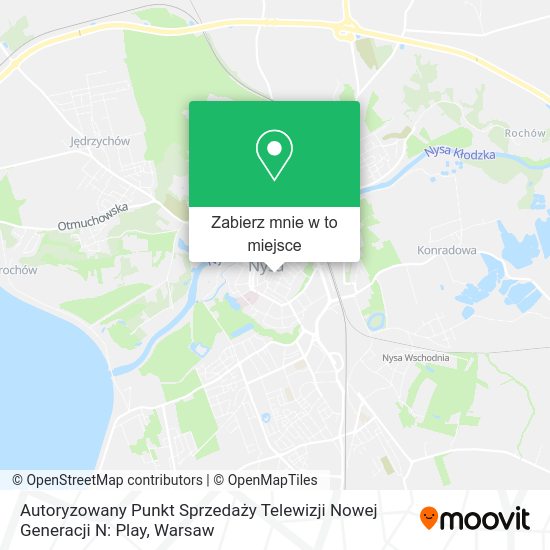 Mapa Autoryzowany Punkt Sprzedaży Telewizji Nowej Generacji N: Play