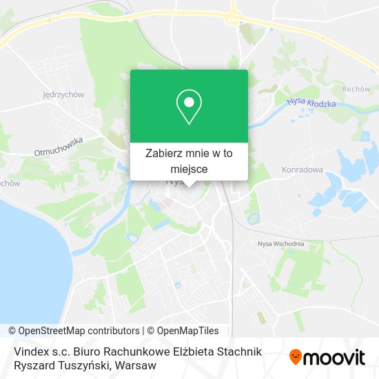 Mapa Vindex s.c. Biuro Rachunkowe Elżbieta Stachnik Ryszard Tuszyński