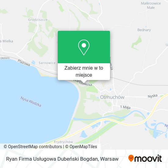 Mapa Ryan Firma Usługowa Dubeński Bogdan