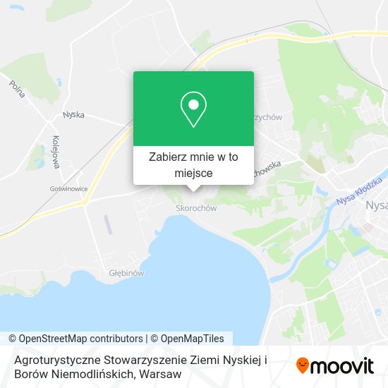 Mapa Agroturystyczne Stowarzyszenie Ziemi Nyskiej i Borów Niemodlińskich