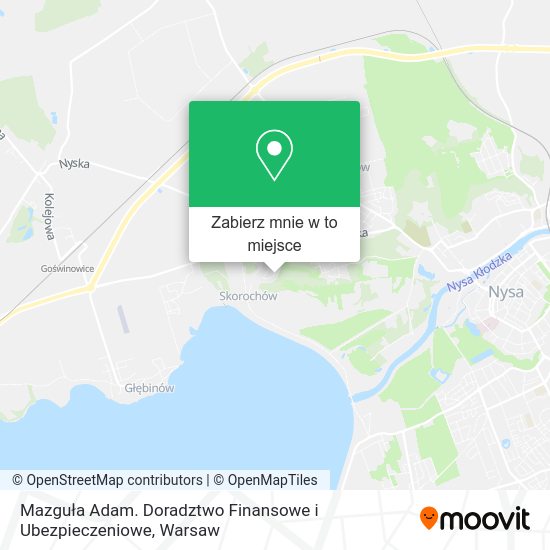 Mapa Mazguła Adam. Doradztwo Finansowe i Ubezpieczeniowe