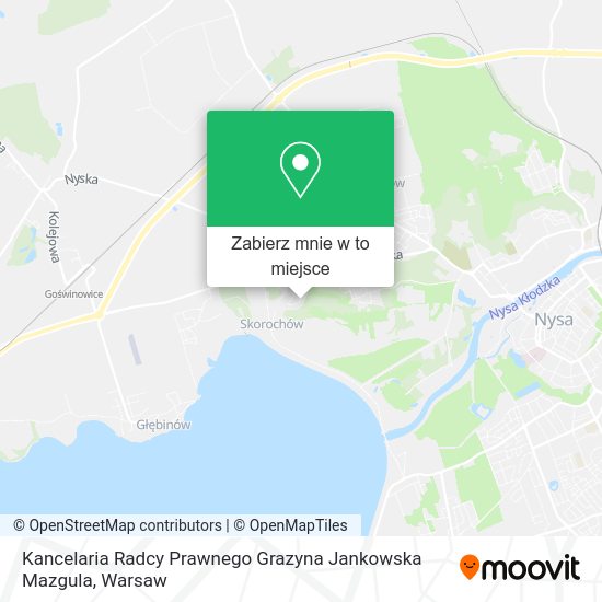 Mapa Kancelaria Radcy Prawnego Grazyna Jankowska Mazgula